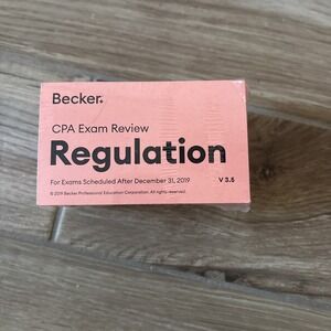 Becker CPA Exam Review Regulation Flash Cards For Exams Scheduled After 12/2019